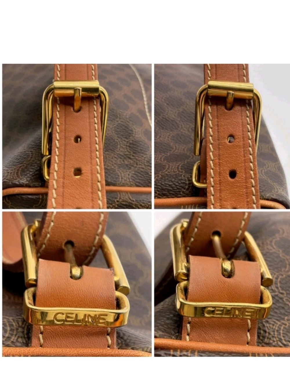 Céline Macadam Brown Backpack - Picture 6 of 10